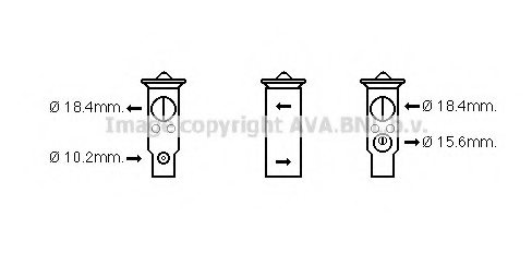 PRASCO TO1638 Expansion Valve, air conditioning